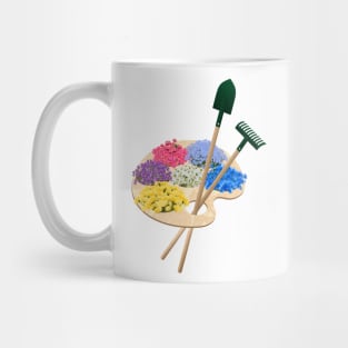 Flowers art palette Mug